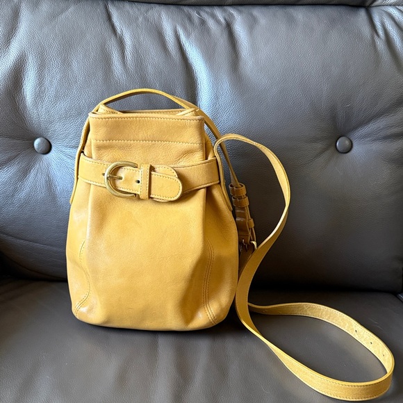 Coach Handbags - Vintage Coach SoHo Belted Pouch Bag Style # 4156 Yellow